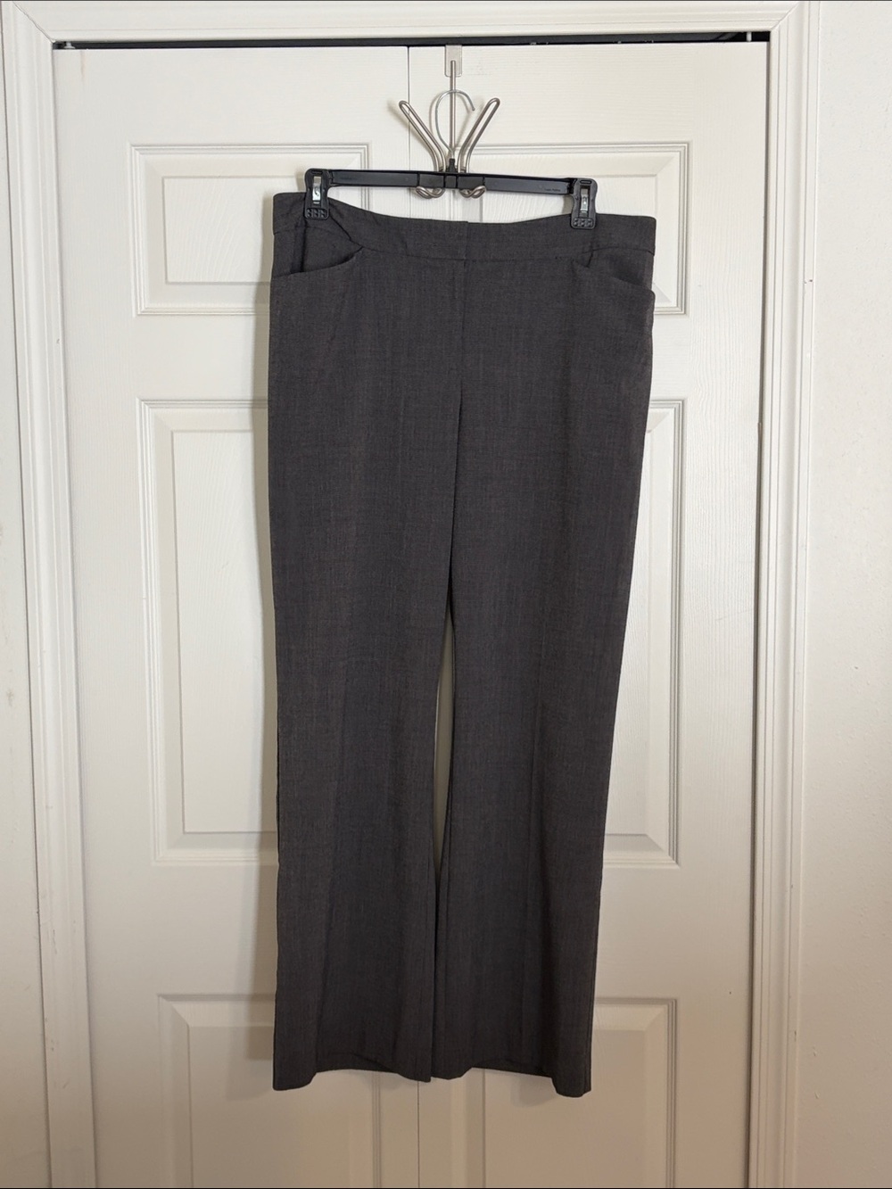 Alfani Gray Straight-Leg Dress Trousers